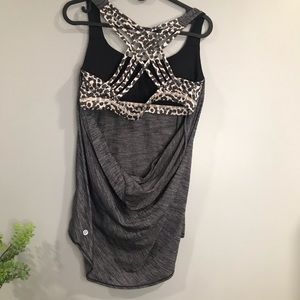 Lululemon Tank , Cheetah Wild Print ,Open Back